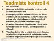Andmebaaside struktuur-andmehalduskeskkonnad-tabelid-andmetüübid ja avaldised #54