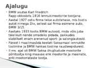 BMW - esitlus ettevõtte kohta #3