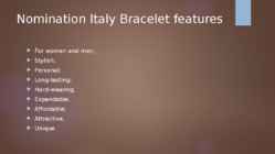 NOMINATION ITALY #3
