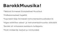 Baroki ajastu muusika #2