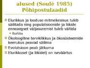 Sissejuhatus looduskaitsebioloogiasse #8