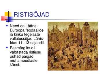 Kõrg -ja hiliskeskaeg 11 -15 sajand #12
