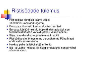 Kõrg -ja hiliskeskaeg 11 -15 sajand #15