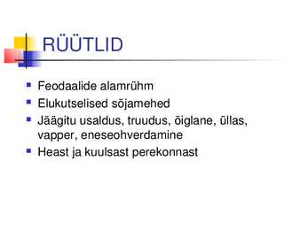 Kõrg -ja hiliskeskaeg 11 -15 sajand #17