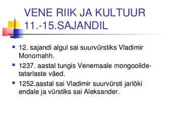 Kõrg -ja hiliskeskaeg 11 -15 sajand #28