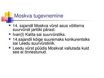 Kõrg -ja hiliskeskaeg 11 -15 sajand #29