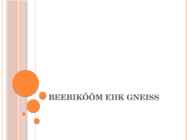 Beebikõõm ehk gneiss