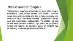 Ludwig Wittgenstein-Tõsikindlusest #3