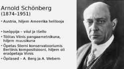 Ekspressionism muusikas - schönberg-berg ja webern #4