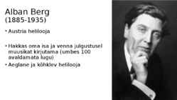 Ekspressionism muusikas - schönberg-berg ja webern #8