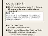 Pagulaskirjandus - Kalju Lepik #6
