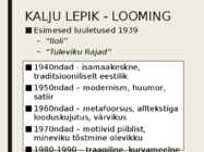Pagulaskirjandus - Kalju Lepik #9