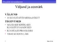 Projekti kavandamine #9