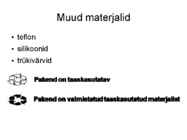TKM-toiduga kokkupuutuvad materjalid ja esemed #25