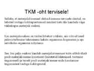 TKM-toiduga kokkupuutuvad materjalid ja esemed #8