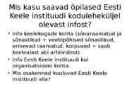 Kuidas ja millega on tagatud hool eesti keeles #10