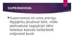 Tähe arengu etapid #4