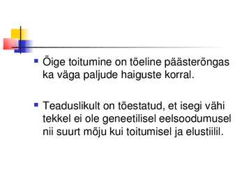 Tervislik toitumine #5