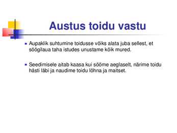Tervislik toitumine #7
