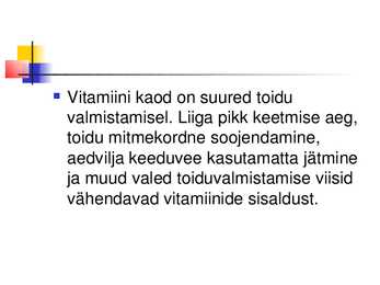 Tervislik toitumine #9