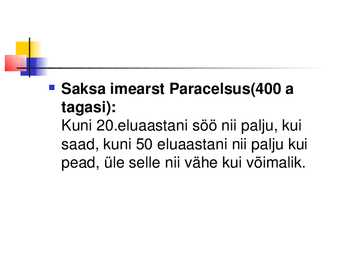 Tervislik toitumine #10