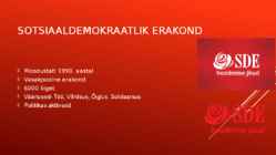 Sotsiaaldemokraatlik erakond Info #2