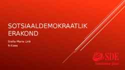 Sotsiaaldemokraatlik erakond Info