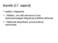Klassitsismi ja baroki võrdlus #2