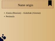 Esitlus - Alaska #5
