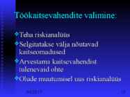 Töökeskkonna tervistkahjustavad tegurid #15