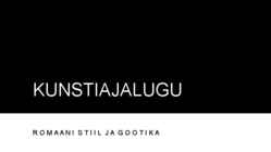 Kunstiajalugu-Gootika ja romaani stiili arhitektuuri ja skulptuuride näited