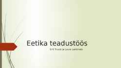 Eetika teadustöös