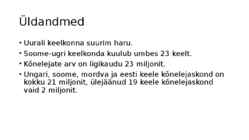 Soome-ugri keelkond esitlus eesti keeles #2