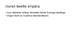 Soome-ugri keelkond esitlus eesti keeles #6