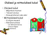 Erinevad kulud otsustusteks #2
