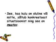 Erinevad kulud otsustusteks #14