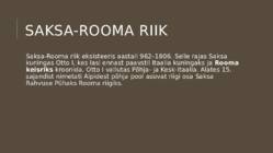Saksa Rahvuse Püha Rooma keisririik #2