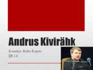 Kivirähk- Riiko Kojoni