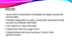 TÄHTEDE ISELOOMUSTUS #4