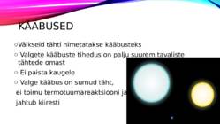TÄHTEDE ISELOOMUSTUS #6