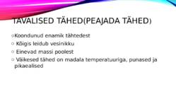 TÄHTEDE ISELOOMUSTUS #7