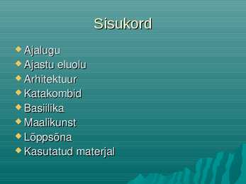 Varakristlik kunst #2