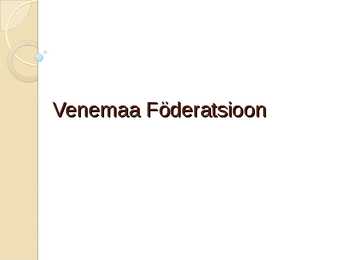 Venemaa Föderatsioon