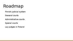 Finland judicial system #2