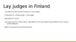 Finland judicial system #10