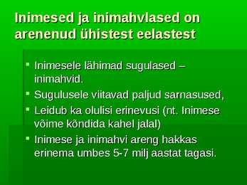 Inimese bioloogiline ja sotsiaalne areng #3