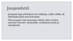 Juugendstiil #2