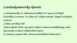 LOODUSKOSMEETIKA #3