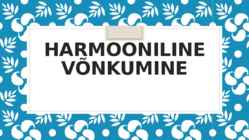 Harmooniline võnkumine