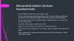 Elekter kodus esitlus #9